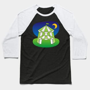 Green Circus Tent Baseball T-Shirt